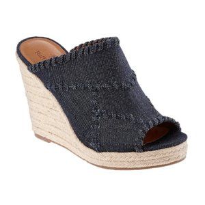 Ruff Hewn Denim Wedge Sandal Size 9
